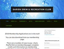 Tablet Screenshot of darienswim.com